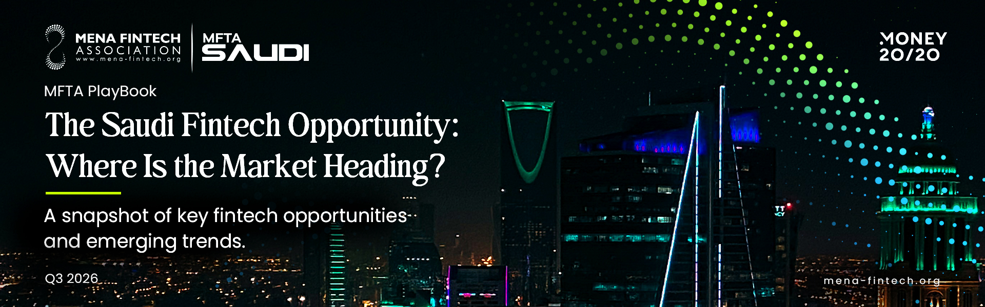 MFTA and Money20/20 Middle East Release Saudi Fintech Playbook, Highlighting Opportunities Beyond Digital Payments